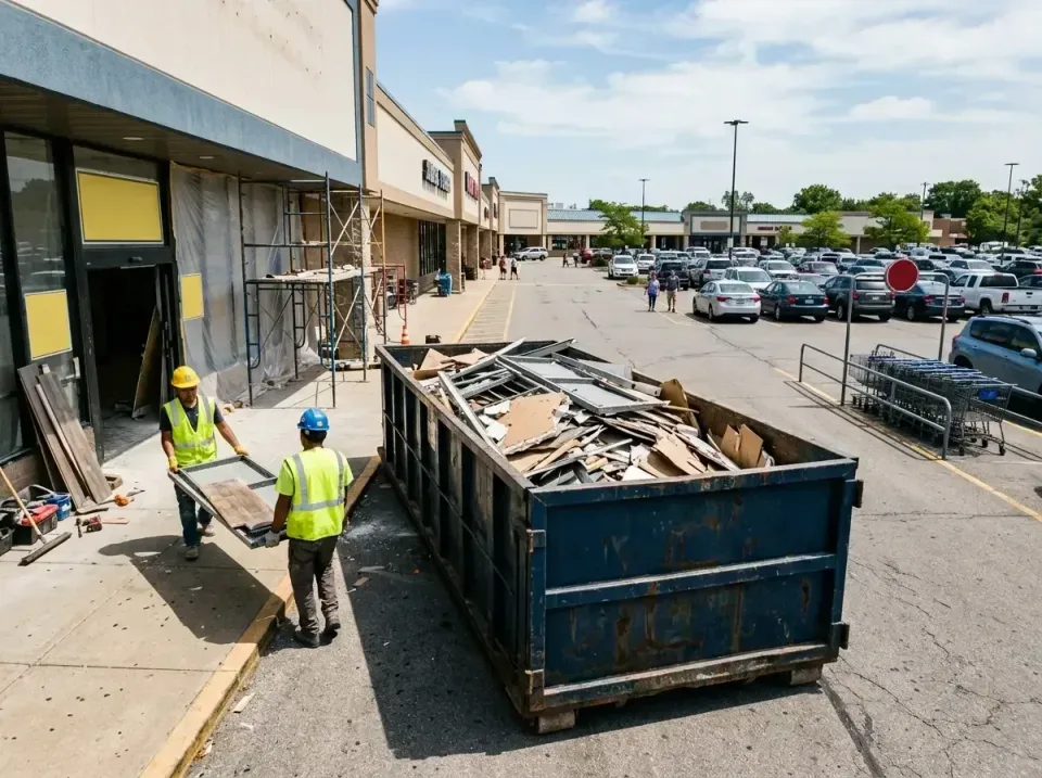 retail-store-renovation-debris-003 — frequently asked questions, Roll-off Dumpster Rentals in Decatur, IL